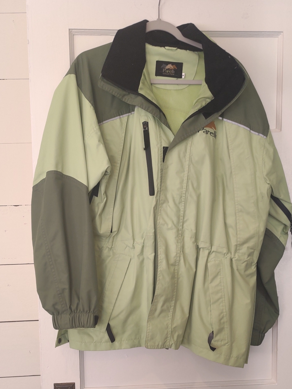 Women's Two-Tone Light and Olive Green Ski Jacket